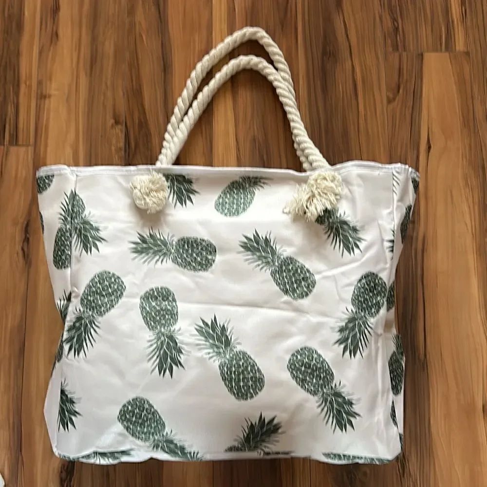 NEW Genovega Large Pineapple Tote Bag - Picture 4 of 6